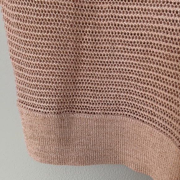 Pink and rose gold metallic batwing sweater - Picture 4 of 6